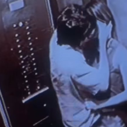 me and him in that elevator