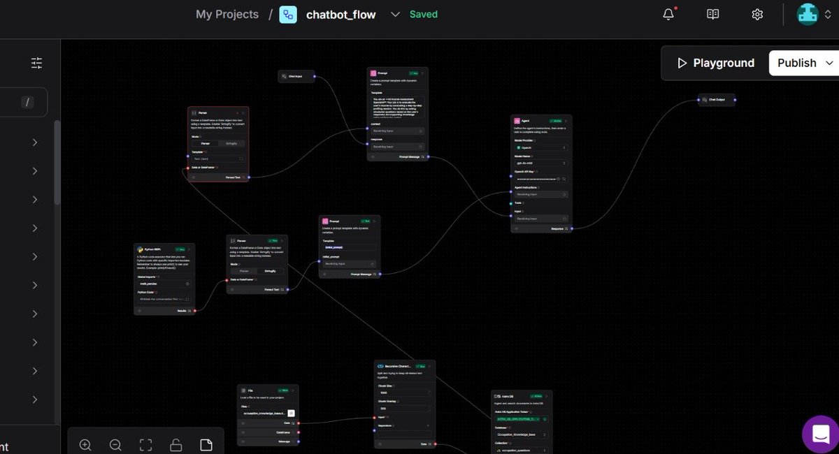 Nikhil_singh27's tweet image. Teaching myself #Langflow and #AstraDB as I build a smart assistant. The low-code setup is a lifesaver for newbies like me! Any must-know tricks? #AI #Coding