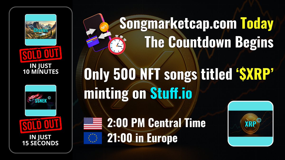 Jure Karamarko π΅ SongMarketCap.com (@jurekaramarko) on Twitter photo Today is the day! π
Only the fastest, sharpest, and most prepared will manage to grab this #NFT. πββοΈπ¨
Retweet now (Quote) this post and tell us in the comments β do you think we'll sell out everything, and how long will it take? π€
Weβre excited to hear your thoughts!
Get ready Today is the day! π
Only the fastest, sharpest, and most prepared will manage to grab this #NFT. πββοΈπ¨
Retweet now (Quote) this post and tell us in the comments β do you think we'll sell out everything, and how long will it take? π€
Weβre excited to hear your thoughts!
Get ready