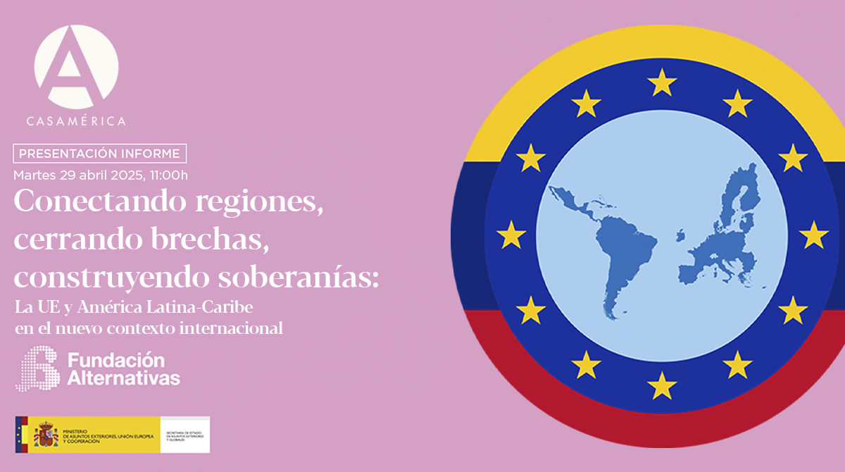 🌍🇪🇺🇨🇴 Presentamos el informe 'Iberoamérica 2025' con vistas a la próxima Cumbre UE-CELAC en Colombia.

🤝 Con <a href="/funalternativas/">Fundación Alternativas</a> y el <a href="/MAECgob/">Ministerio de Asuntos Exteriores, UE y Cooperación</a>.

📅 29/4.
⌚️ 11 h.
🎟 Con inscripción previa.
🔗 casamerica.es/politica/iv-cu…

🧵👇