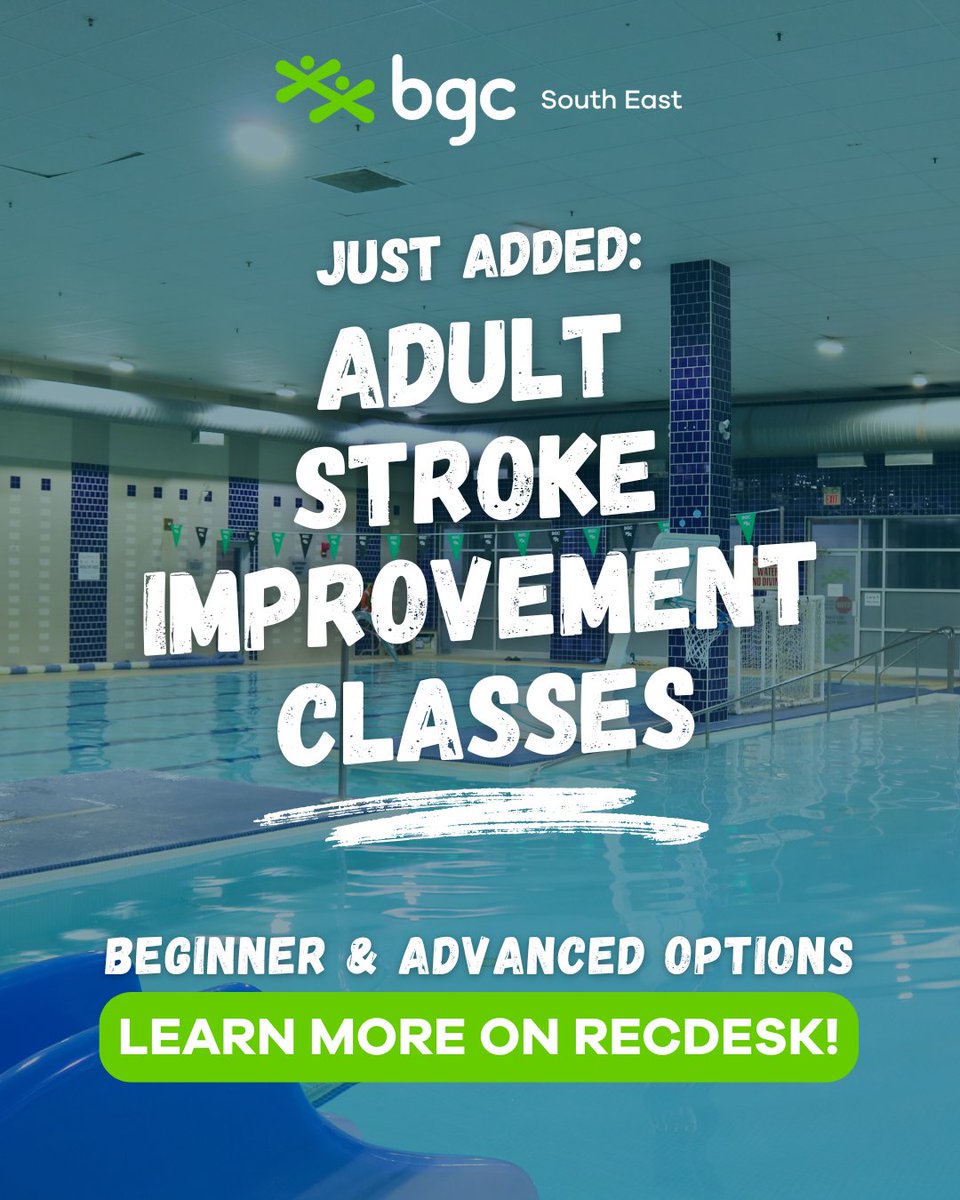 🏊‍♂️ Registration is now open for a new session of Stroke Improvement &amp; Fitness classes! We offer beginner and advanced options to help you improve your strokes, speed, and endurance. 💪

Want to learn more? Head to RecDesk: bgcka.recdesk.com/Community/Prog…