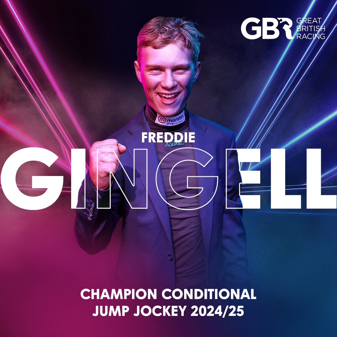 Introducing the Champion Conditional Jockey for 2024/25… <a href="/gingell_freddie/">freddie gingell</a> 🥁

With 3️⃣9️⃣ winners and counting, the talented 19 year old has etched his name into the history books and will be crowned <a href="/Sandownpark/">Sandown Park</a> tomorrow 👑