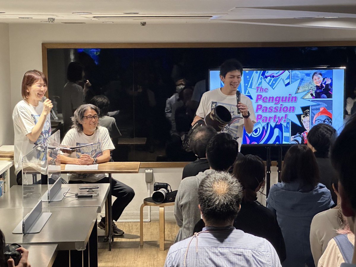 graphgate's tweet image. すみだ水族館のイベント「The Penguin Passion Party!」で、第2回GRAPHGATE優秀賞の篠田岬輝さんと選考委員の品川一治さんが共演🐧
楽しいトークと撮影会も📸
#Canon #GRAPHGATE