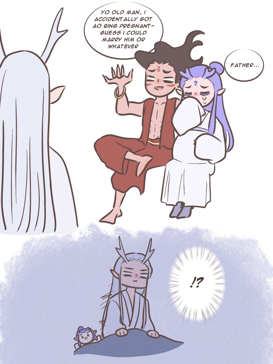AUskyches's tweet photo. Daddy's little cabbage 

#aobing #aoguang #nezha #oubing https://t.co/uNrmAUhrkQ