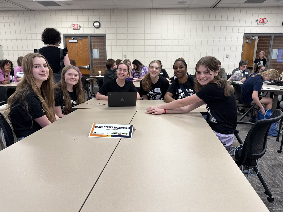 So proud of our Baker Street Bookworms, HJH’s Battle of the Books team, for placing 4th at the Grand Battle in Marshalltown this week!  Our 9th graders battled high schools from across the state!  #Bookworms #WeAreHolmes 📚