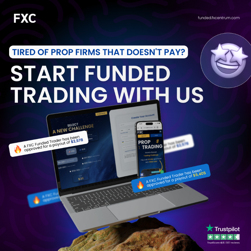 Funded_FXC's tweet photo. Tired of Prop Firms That Don't Pay? Open an account with us and start trading today, with a Firm that pays!