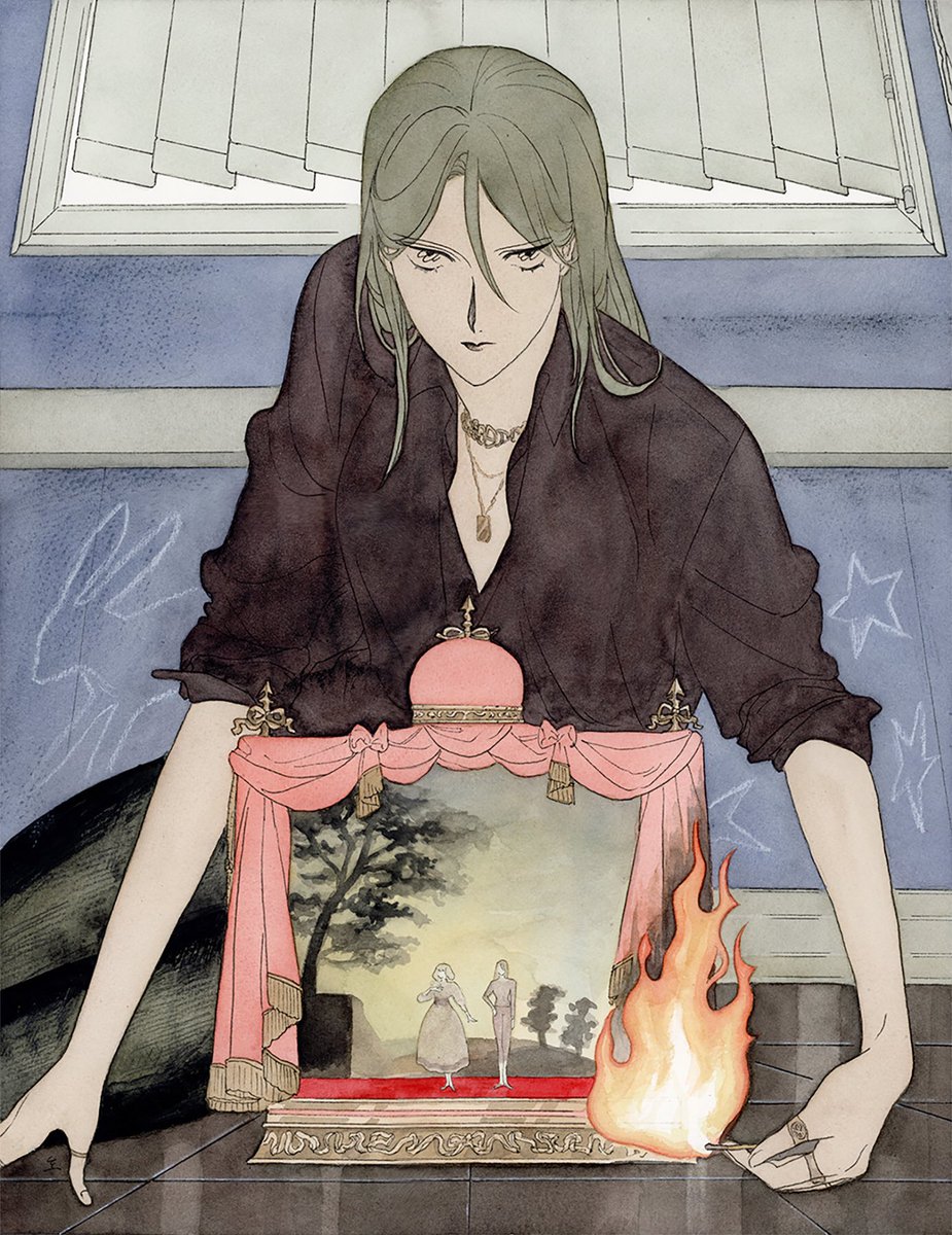 画用紙、透明水彩
H410×W318mm