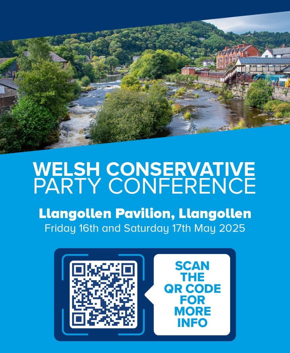 🚨 The countdown is on - just weeks until the Welsh conference!

With an outstanding lineup of speakers, this is an event you can’t miss!

Join <a href="/DarrenMillarMS/">Darren Millar MS 🏴󠁧󠁢󠁷󠁬󠁳󠁿</a> and the team, a government in waiting with a real plan to fix Wales

⌛Book your ticket below👇🏻