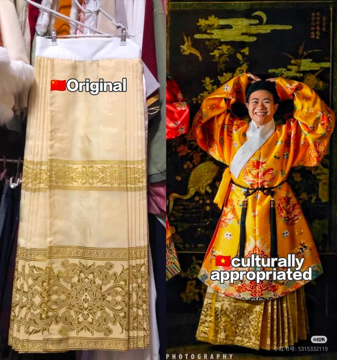 The ‘Vietnamese clothes’ in the Vietnamese population are actually on Taobao ʕ  •ᴥ•ʔ……, it's shameless to buy hanfu from Taobao and say that hanfu is 'Vietnamese clothes'.
#cultureappropriation #文化挪用