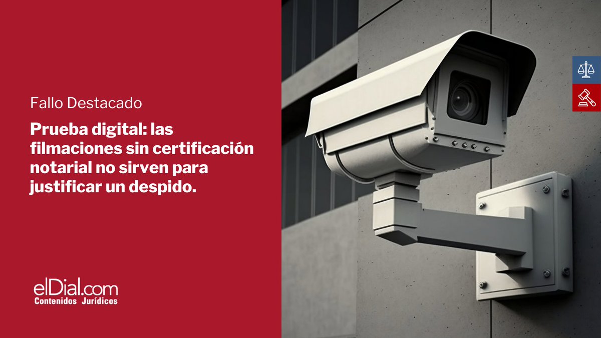 elDial_com's tweet photo. 🔗 Link: https://t.co/IdIvKWvilv
📌 Si querés acceder a todos los fallos, artículos de doctrinas y normas legales, suscribite a https://t.co/Za62zcoizu | ¡Podés probarlo gratis!
#jurisprudencia #pruebadigital #filmaciones #despido #cnat https://t.co/Uqm2cM2USX