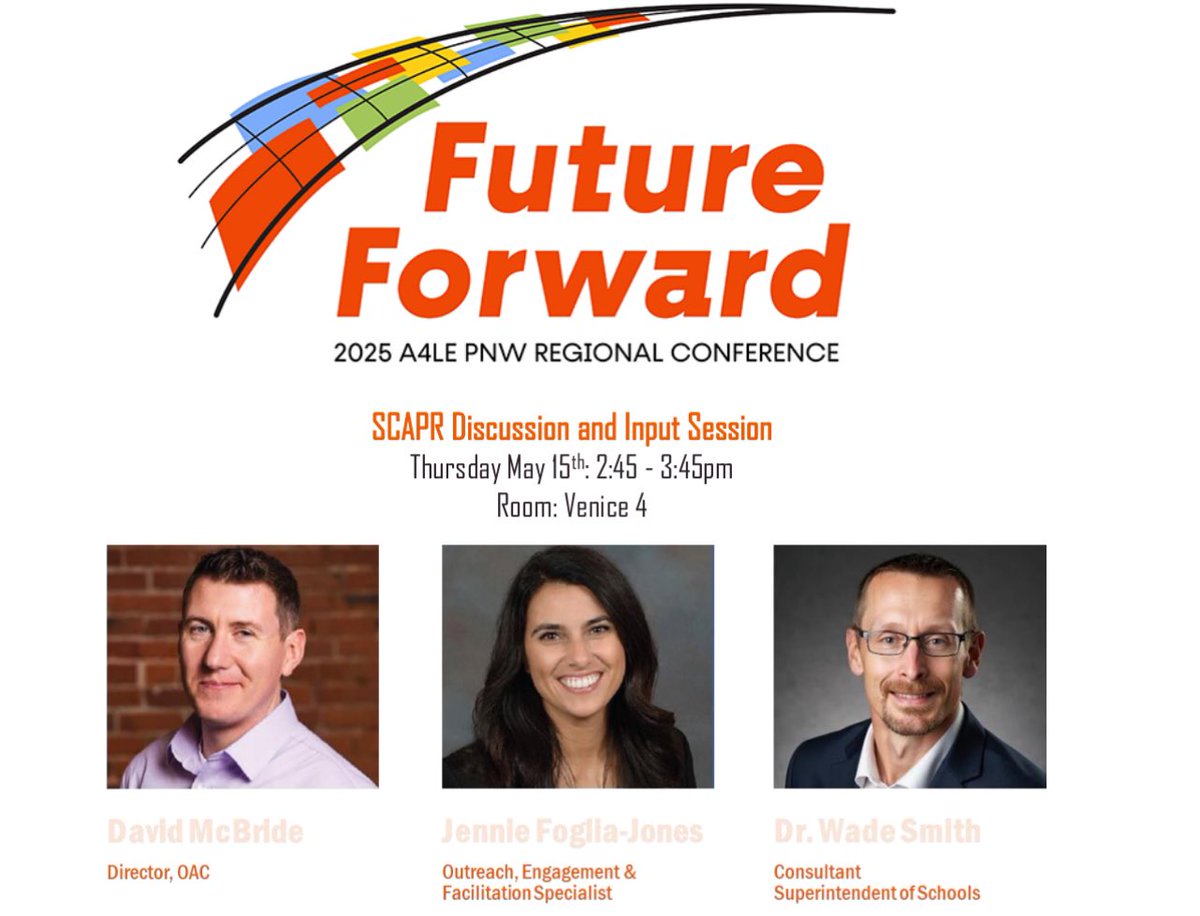 Help the <a href="/waOSPI/">WA State OSPI</a> #BuildABetterScap! Join us at the PNWR <a href="/A4LE2/">@a4le2</a> #FutureForward Conference to offer input.