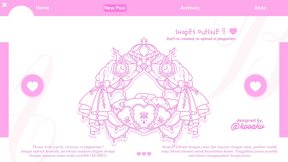 👋🏻🥰 Hallo-hallo??
Siapa yang udah kangen sama shapesku? Kali ini aebie bawa shapes yang kece badai buat kalian~ cek di acc tele ku yups untuk bisa beli shapes cantik ini~