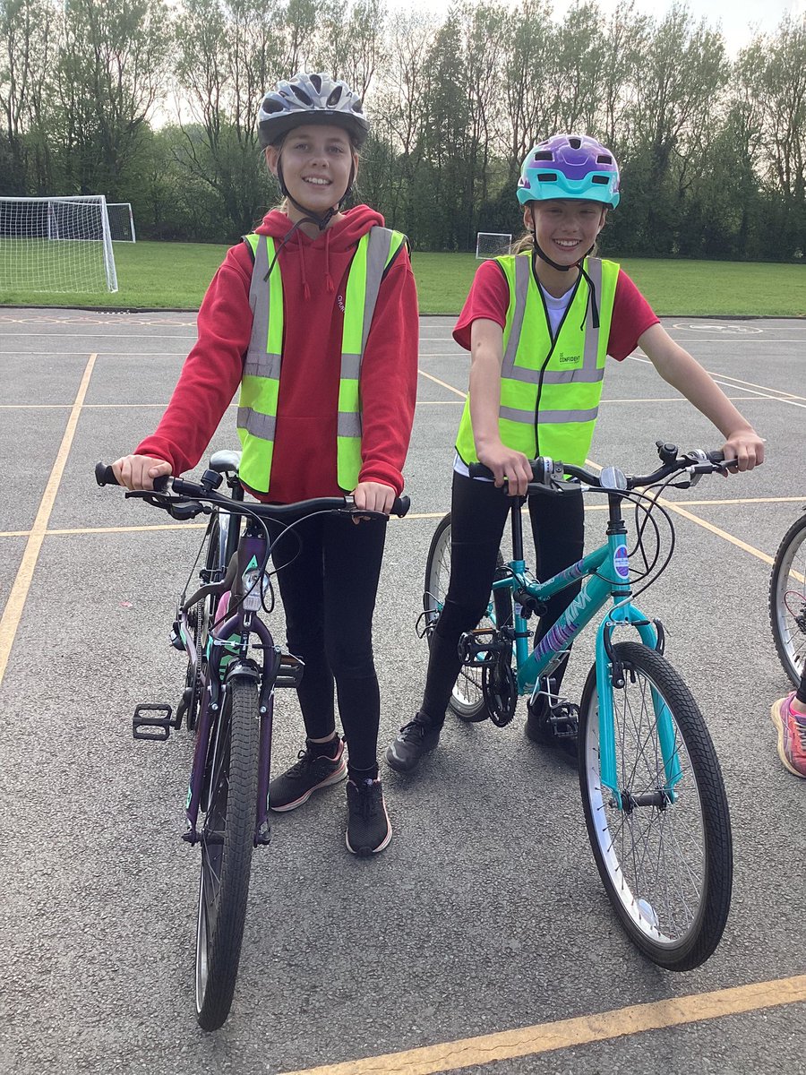 class6Aspull's tweet image. Well done to all the Y6 children who completed and passed the Level 2 Bikeability course this week. Stay safe out there and remember everything you learnt. #acpspe #acpswellbeing