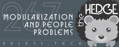 Solving technology problems often involves breaking a problem into multiple smaller problems, build interaction surfaces between the pieces, and glue the pieces back into a larger system. We also know every technology problem is actually a people problem--whether in the past, the