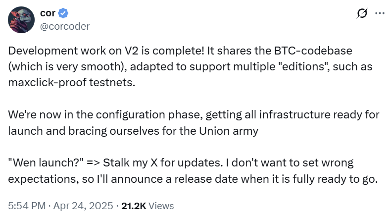 TochukwuHQ's tweet photo. The wait is almost over @union_build V2 is locked and loaded!
✅ Dev complete
✅ Config in progress
⚡ Max APY farming mode incoming
Gear up degens - the vaults are about to get spicy. #UnionBuild #DeFiSummer #V2Update https://t.co/Ado3haUVfu