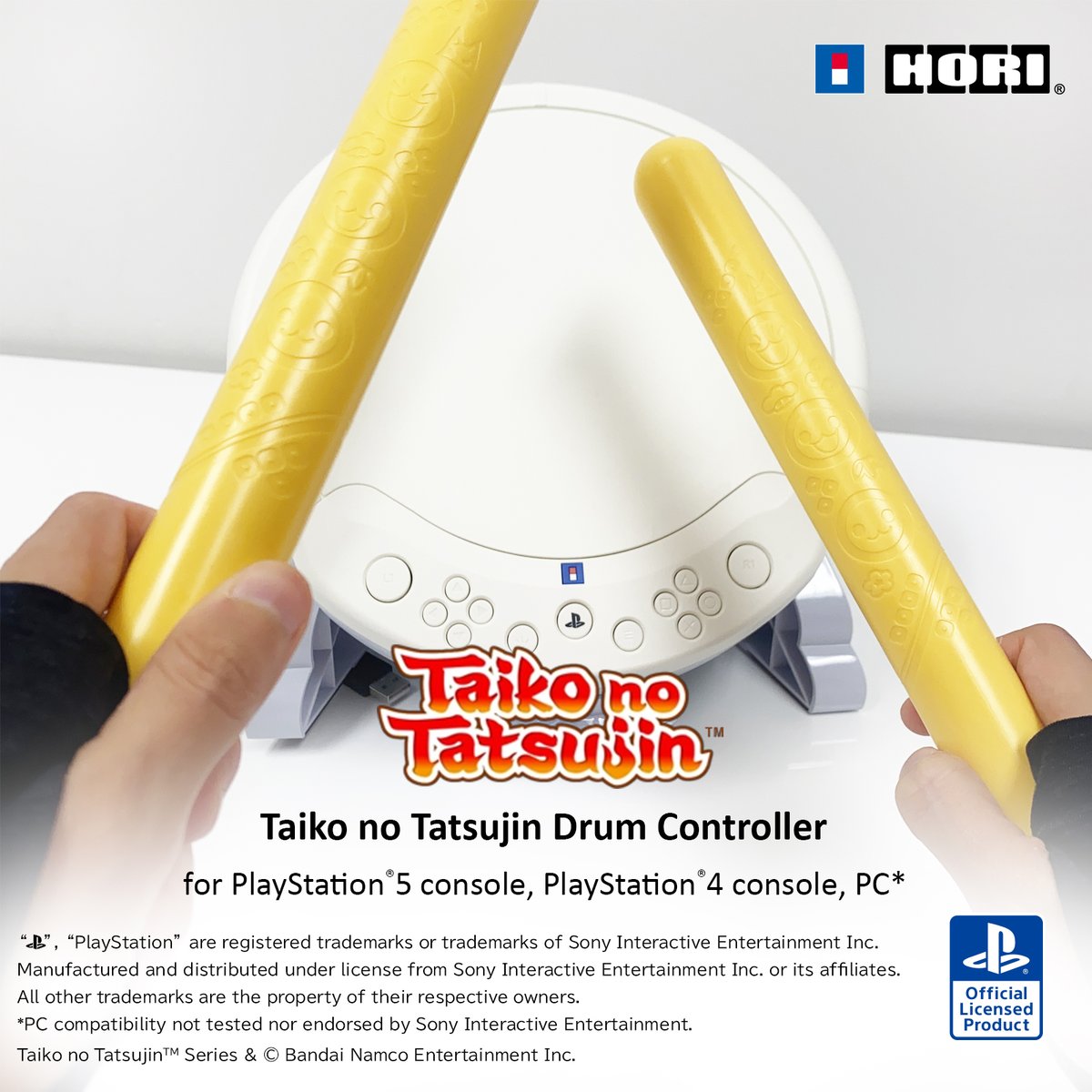 HORI_Europe's tweet image. Raise your drum sticks if you&apos;re having fun playing on the HORI Taiko no Tatsujin drum controller for the #PlayStation 5 console! 

Join the drumming party with your very own, available @Amazon. 
#HORIgaming @taiko_en