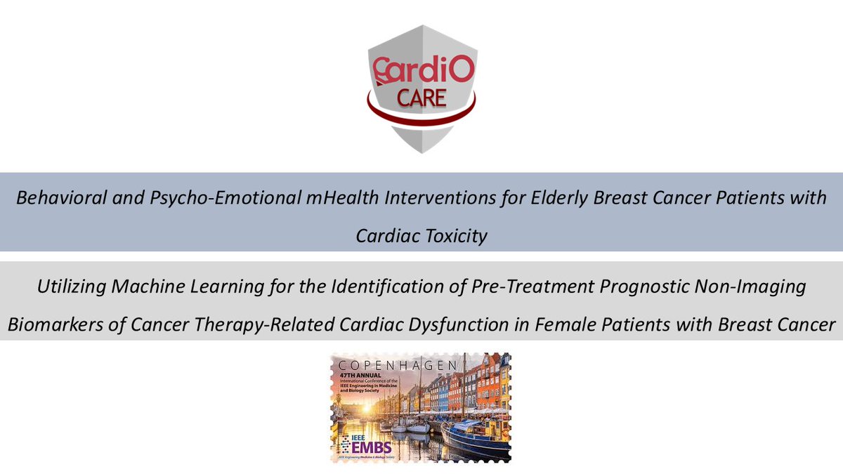 🇩🇰 Exciting news from CARDIOCARE! We've just had two papers accepted for presentation at EMBC 2025! 🎉 Our research explores innovative solutions for cardiac toxicity in breast cancer patients, using mHealth and machine learning to improve care.
Stay tuned for more updates!
