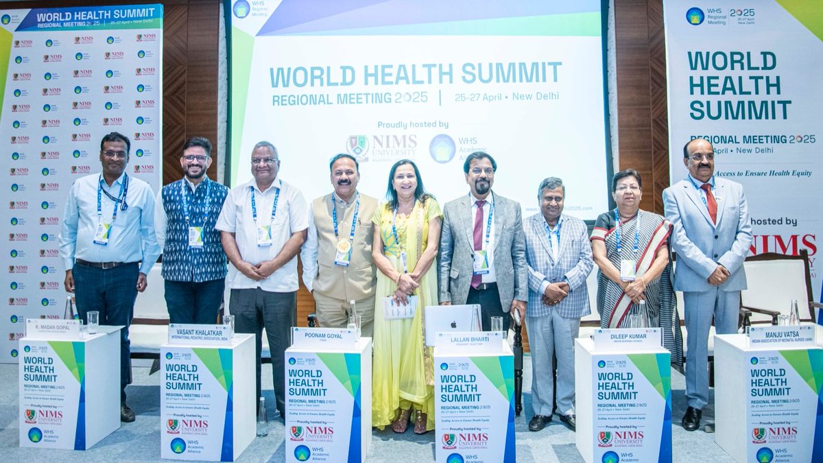 UNICEFIndia's tweet image. 🔵World Health Summit Regional Meeting in New Delhi🔵
An informative Day 1 at #WHSNewDelhi2025 with UNICEF participation in key sessions, including discussions on India's newborns, leveraging professional associations for SDG acceleration, inclusive early childhood development,…