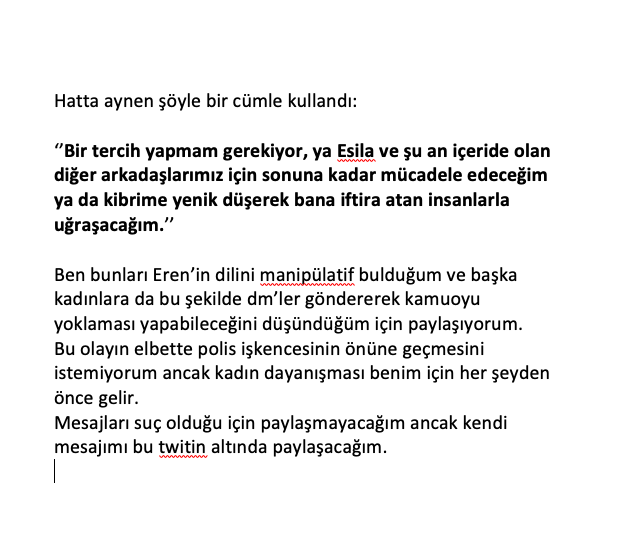 Eren Üner ifşası hakkında