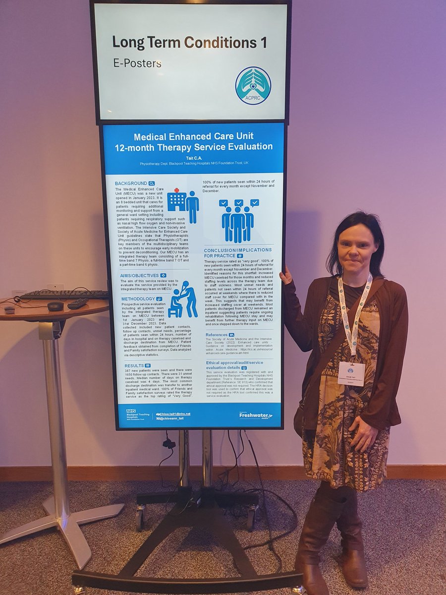 Poster of 12 month MECU therapy service review #ACPRC25