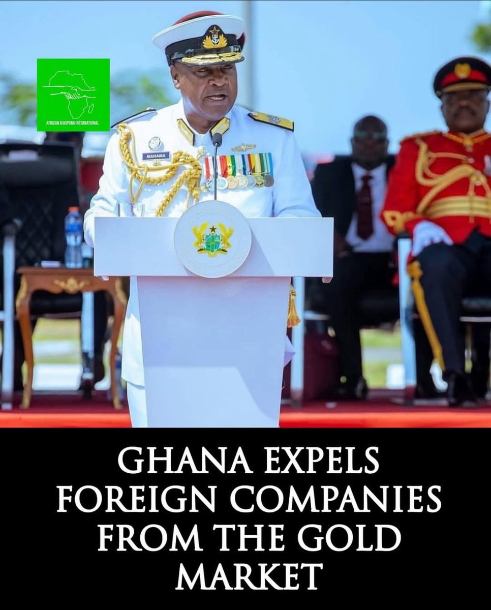 Joe__Bassey's tweet photo. Soon several western media outlets might report Mahama as a dictator. Aiming to nationalize Ghana’s Gold, the government enacts laws that from 30th April every foreign and local companies will now buy gold from Ghana 🇬🇭 Gold board. https://t.co/70kUZDG9XX