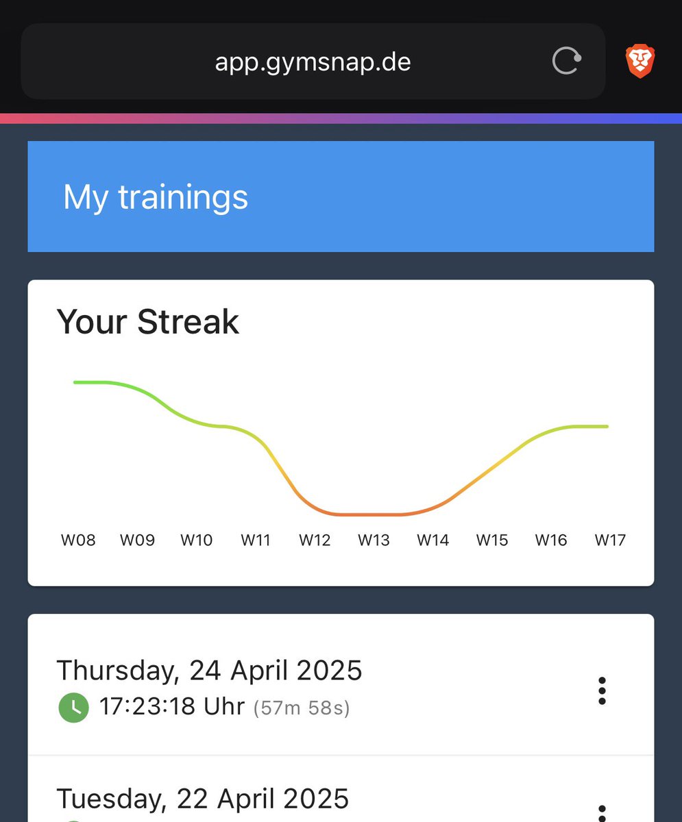 JLNSTCK's tweet photo. New feature added: Streaks ✅

https://t.co/hxn617gEaO - Track your fitness! (beta)

#gymsnap #fitness #tracking #jogging #weights #gains #fit #sport #sports #gym #records #stats #vue #webdeveloping #app #beta https://t.co/EkxCd7BIkE