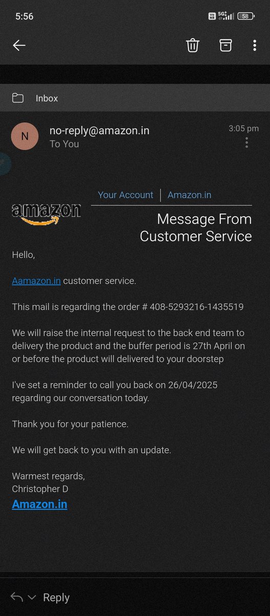 ashish_7singh's tweet photo. @amazonIN @AmazonHelp delivery promised and then cancelled. Pathetic. https://t.co/FvJqPclyvO
