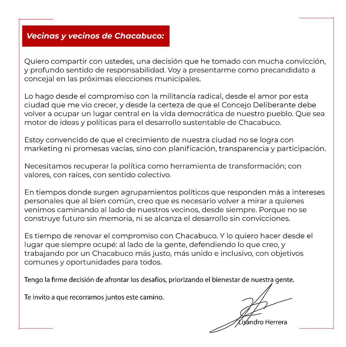 Les comparto una decisión que he tomado, te invito a que me acompañes!