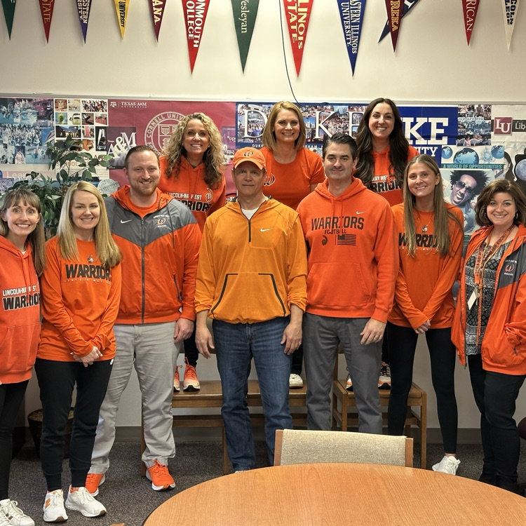 Warriors wear orange on Fridays.

#LeadTheWay