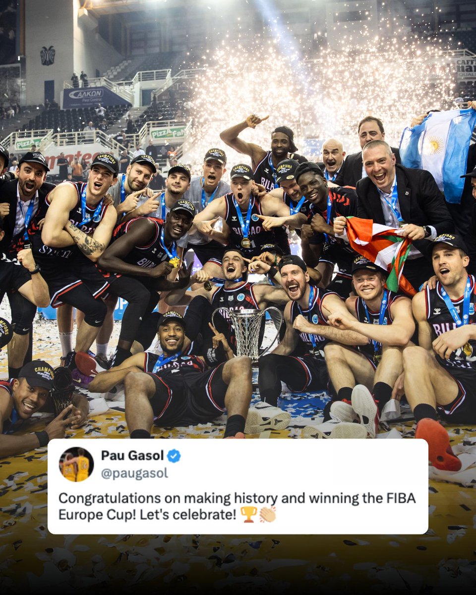 FIBA Europe Cup (@fibaeuropecup) on Twitter photo Greatness recognize greatness. 🤝
High praise from the 🇪🇸 legend for <a href="/bilbaobasket/">Surne Bilbao Basket 😎</a>’s historic #FIBAEuropeCup title! 🏆 Greatness recognize greatness. 🤝
High praise from the 🇪🇸 legend for <a href="/bilbaobasket/">Surne Bilbao Basket 😎</a>’s historic #FIBAEuropeCup title! 🏆