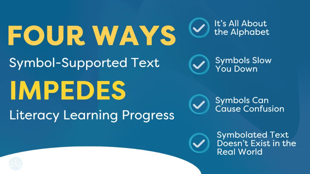 AllMeansAlltj's tweet image. Before defaulting to symbol-supported text, ask: is it helping or hindering literacy?  📚 🧠

Real progress means embracing the alphabet, reducing confusion, and preparing learners for the real world.

#LiteracyForAll #CLFA #AllMeansAll #AAC