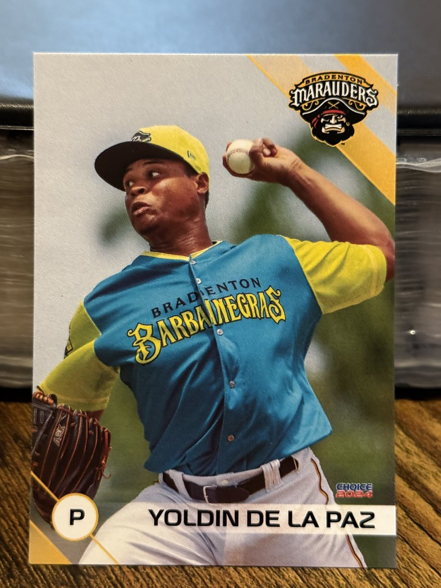 Bradenton Marauders Baseball card of the Day#73:   Yoldin De La Paz    <a href="/The_Marauders/">Bradenton Marauders</a> <a href="/BenPokorny/">BenPokorny</a> <a href="/zinz21/">Thomas Zinzarella</a> <a href="/YoungBucsPIT/">Young Bucs</a> <a href="/PGHplayerDev/">Pittsburgh Pirates Player Development Report</a> <a href="/MiLB/">Minor League Baseball</a> <a href="/PGHPirateQueen/">𝒫𝒾𝓇𝒶𝓉𝑒 𝒬𝓊𝑒𝑒𝓃 𝐵𝒶𝓃𝓈𝒽𝑒𝑒☠️👑💛⚾️</a> <a href="/1992Pirates/">1986-92 Pittsburgh Pirates</a> <a href="/saxboybilly18/">saxboy</a> <a href="/ClintHurdle13/">Clint Hurdle</a> <a href="/SquidBrault/">Steven Brault</a> <a href="/MattCapps55/">Matt Capps</a> <a href="/theFortMcKenry/">Michael McKenry</a> <a href="/robkinger91/">Rob King</a> <a href="/gbrowniepoints/">Greg Brown</a> <a href="/joe_block/">Joe Block</a>