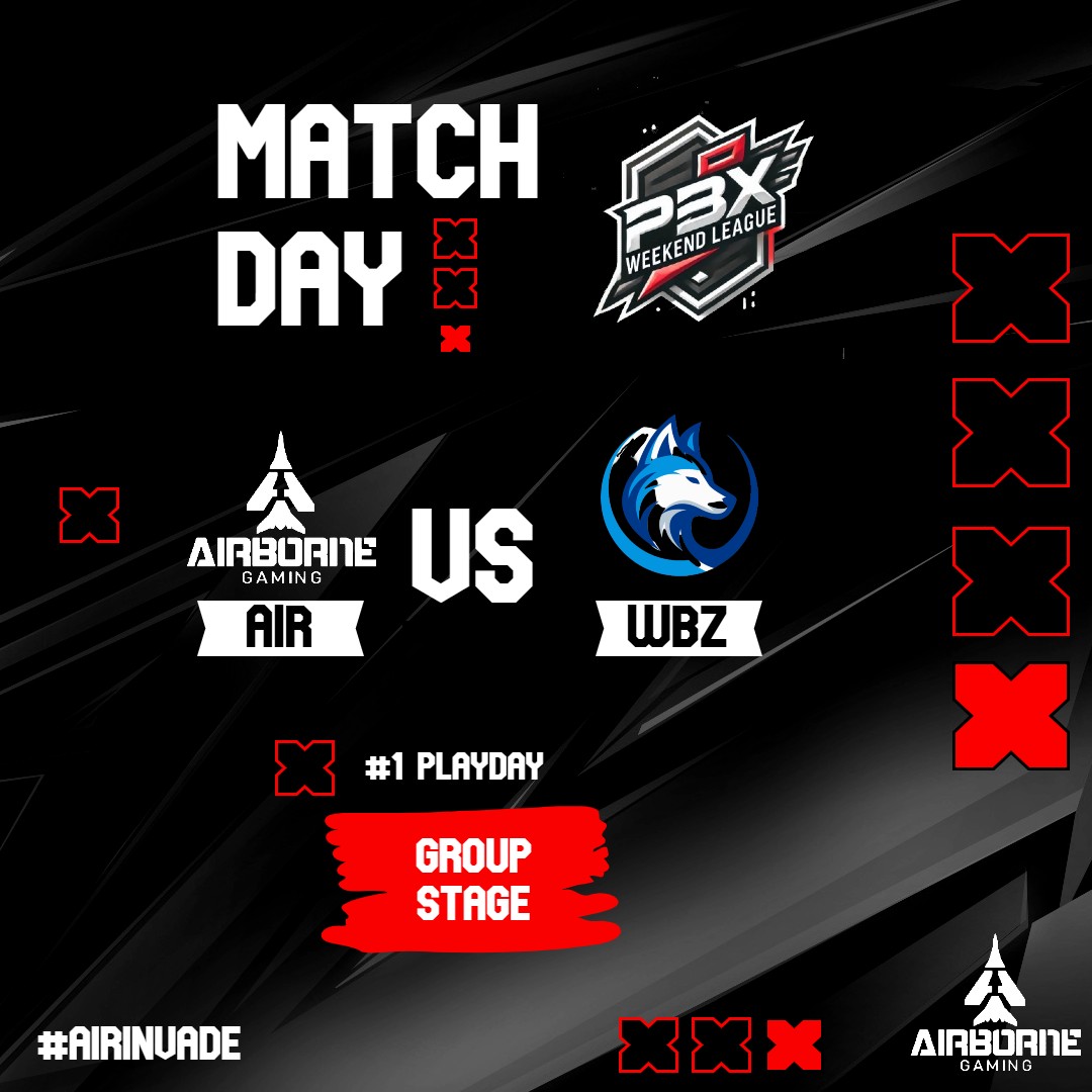 Airborne Gaming (@airgaming2025) on Twitter photo โช๐ด First playday in group stage IS set today at 9PM CEST
vs <a href="/Official_WBZ/">WildBoyZ LLC</a>
#eSports #esport #gaming #R6 #R6Community #AIRINVADE โช๐ด First playday in group stage IS set today at 9PM CEST
vs <a href="/Official_WBZ/">WildBoyZ LLC</a>
#eSports #esport #gaming #R6 #R6Community #AIRINVADE