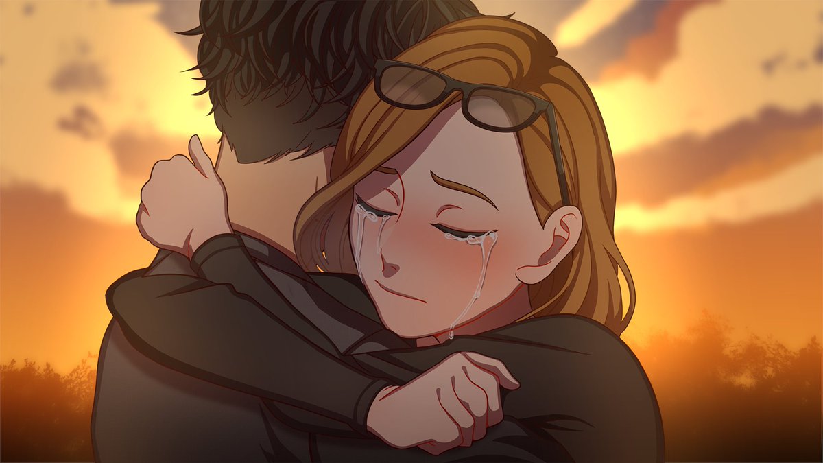 twstuds's tweet image. A Heartfelt Moment

#sfw #hentai #waifu #eroge #visualnovel #brunette