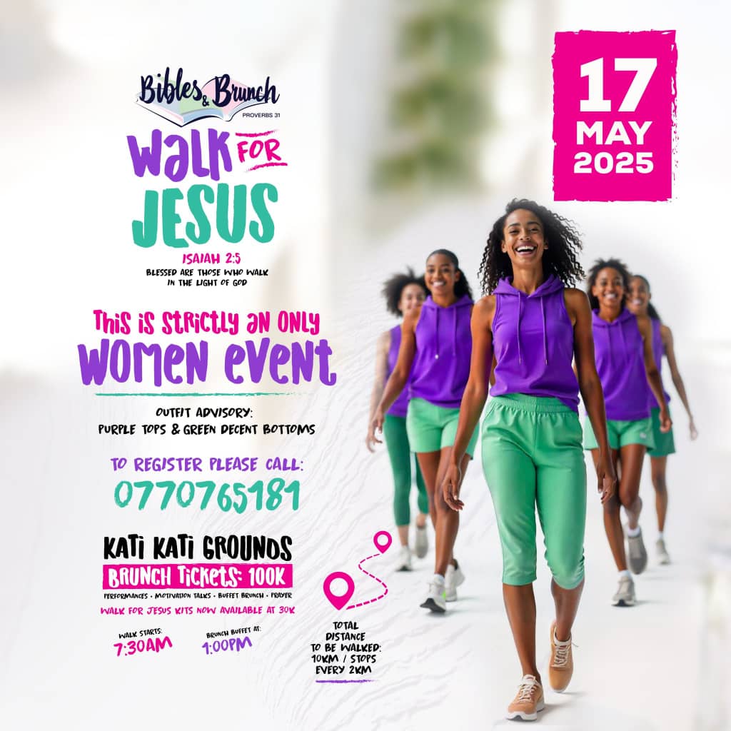 Bibles_Brunch's tweet photo. ALL LADIES!!!

Over 1000+ women feet, taking part in the #WalkForJesus 10km journey in Kampala, professing his good name &amp; speaking life to it!

There after and amazing evening at Kati Kati Grounds, for a brunch experience you won't forget!

Let's make a bold statement that day✨ https://t.co/VC2nPT8tyz
