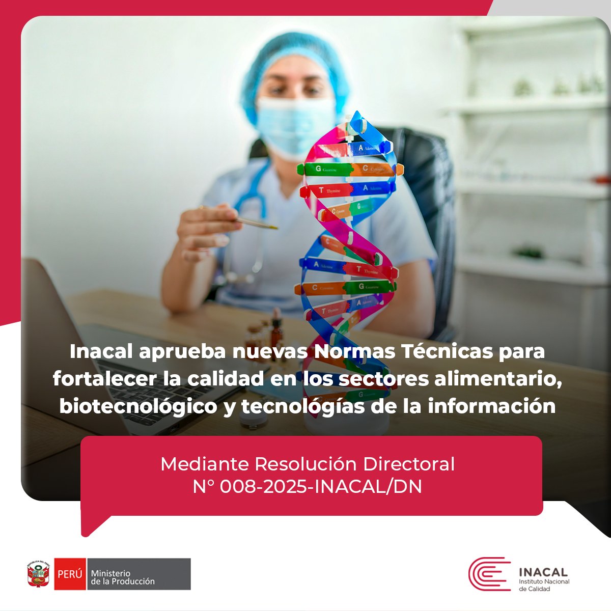 📢 ¡Buenas noticias para la calidad en el Perú!
El Instituto Nacional de Calidad (Inacal) ha aprobado 6 nuevas Normas Técnicas Peruanas ✅ mediante la Resolución Directoral N° 008-2025-INACAL/DN. 
 gob.pe/institucion/in…