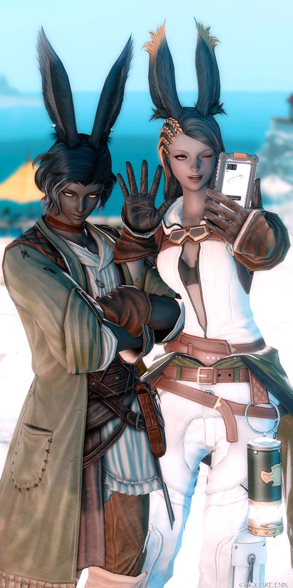 yumi_lna's tweet photo. 参考にさせていただきました…！
エレンヴィルとカフキワさん🐰🐰📸
#FFXIV #ヴィエラ https://t.co/OymIwNrvHf