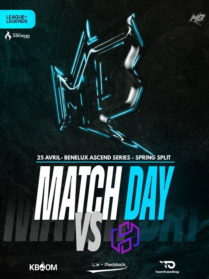 Mind Blue (@mindblueesports) on Twitter photo 💙BENELUX ASCEND SERIES💙
Deuxième match du Spring Split aujourd’hui!🔥
Une deuxième victoire en approche?👀
🆚 <a href="/SoulsHeartOff/">Soul's Heart Esport</a>
🕙 22H
📺 twitch.tv/ouat_tv
#MindToWin 💙BENELUX ASCEND SERIES💙
Deuxième match du Spring Split aujourd’hui!🔥
Une deuxième victoire en approche?👀
🆚 <a href="/SoulsHeartOff/">Soul's Heart Esport</a>
🕙 22H
📺 twitch.tv/ouat_tv
#MindToWin