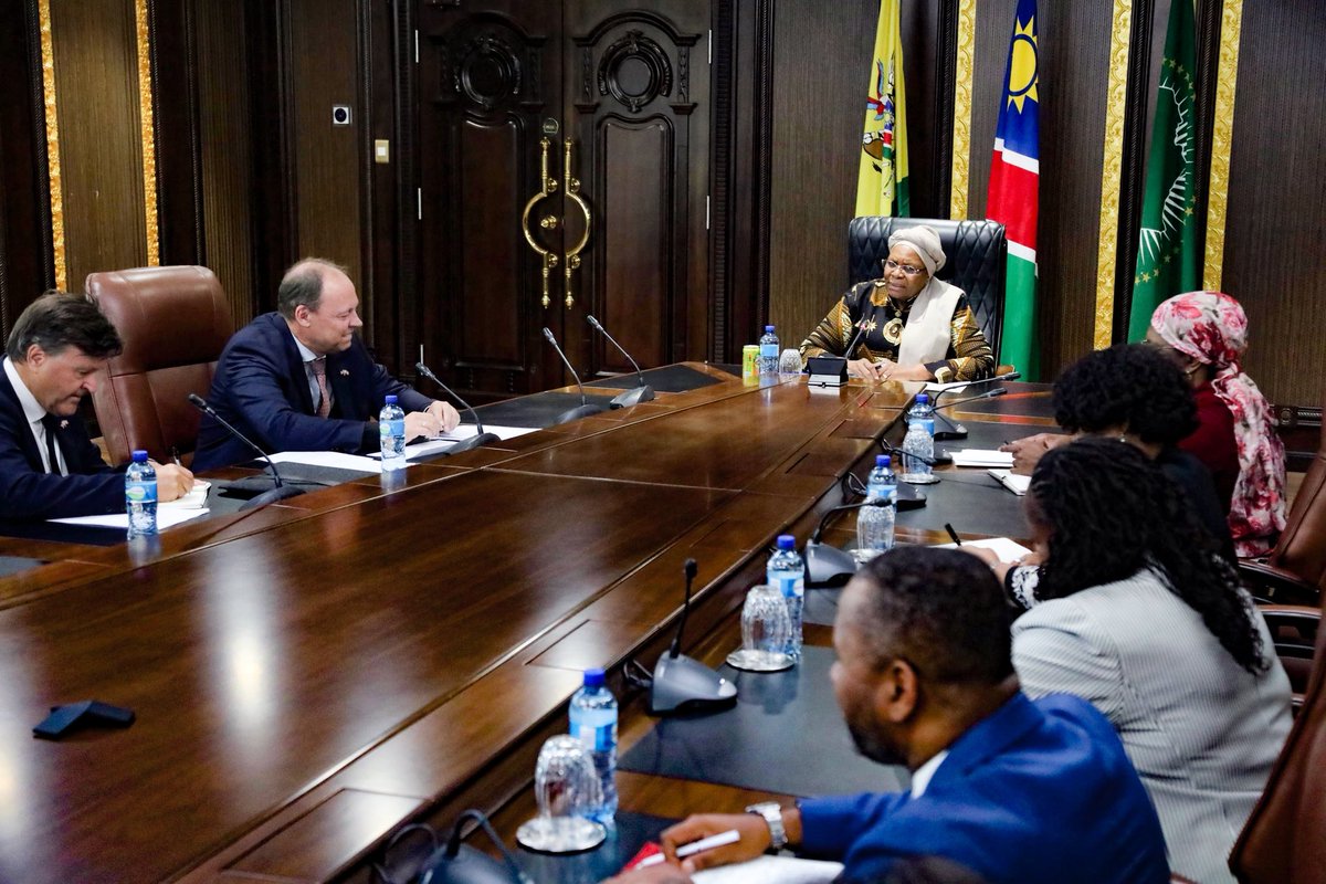 President Netumbo Nandi-Ndaitwah received a courtesy visit from representatives of the Norwegian-African Business Association  and Norwegian Energy Partners.