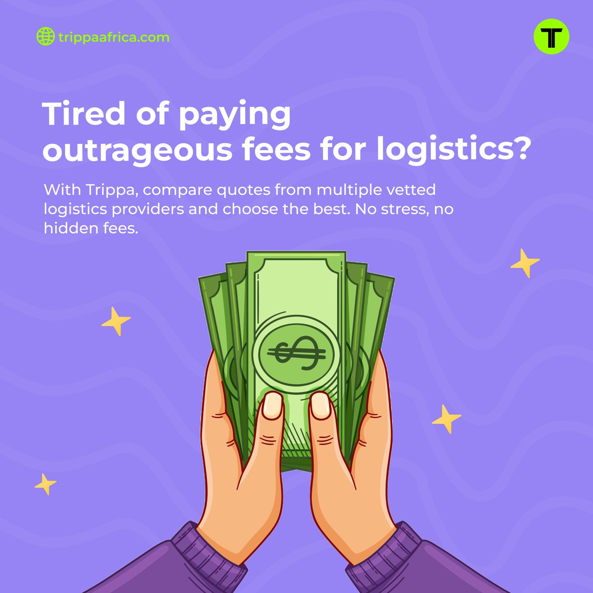 usetrippa's tweet photo. With Trippa, you can compare quotes from multiple vetted logistics providers and choose the best fit for your needs. 💼📦
✅ No stress
✅ No hidden fees
✅ Just smarter, faster logistics
Try Trippa today and take control of your deliveries! 🚚💨
#TrippaLogistics #SmartLogistics https://t.co/tmt1lSrrmz