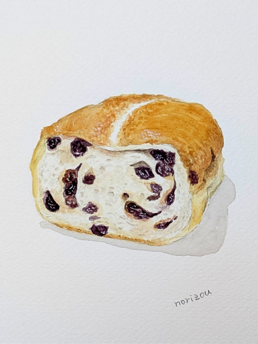 レーズンブレッド！
美味しかったので描いたよ！