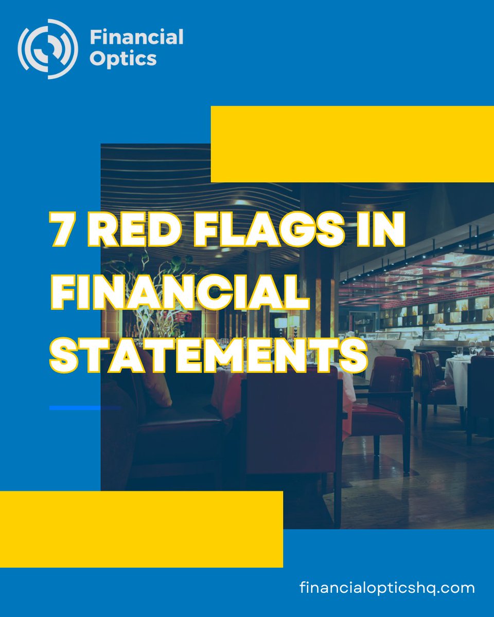 🚨 Are your financial statements trying to tell you something? Spotting red flags early can save your business from costly mistakes. Learn more about these red flags and how to address them: financialopticshq.com/blog/identifyi…

#RestaurantFinances #AccountingTips #FinancialRedFlags
