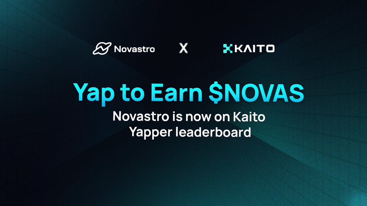 Sign up on Kaito: https://t.co/8j985qe46N Connect your X account & start  yapping about @Novastro_xyz . No need to tag Kaito every time authentic  crypto convos count.