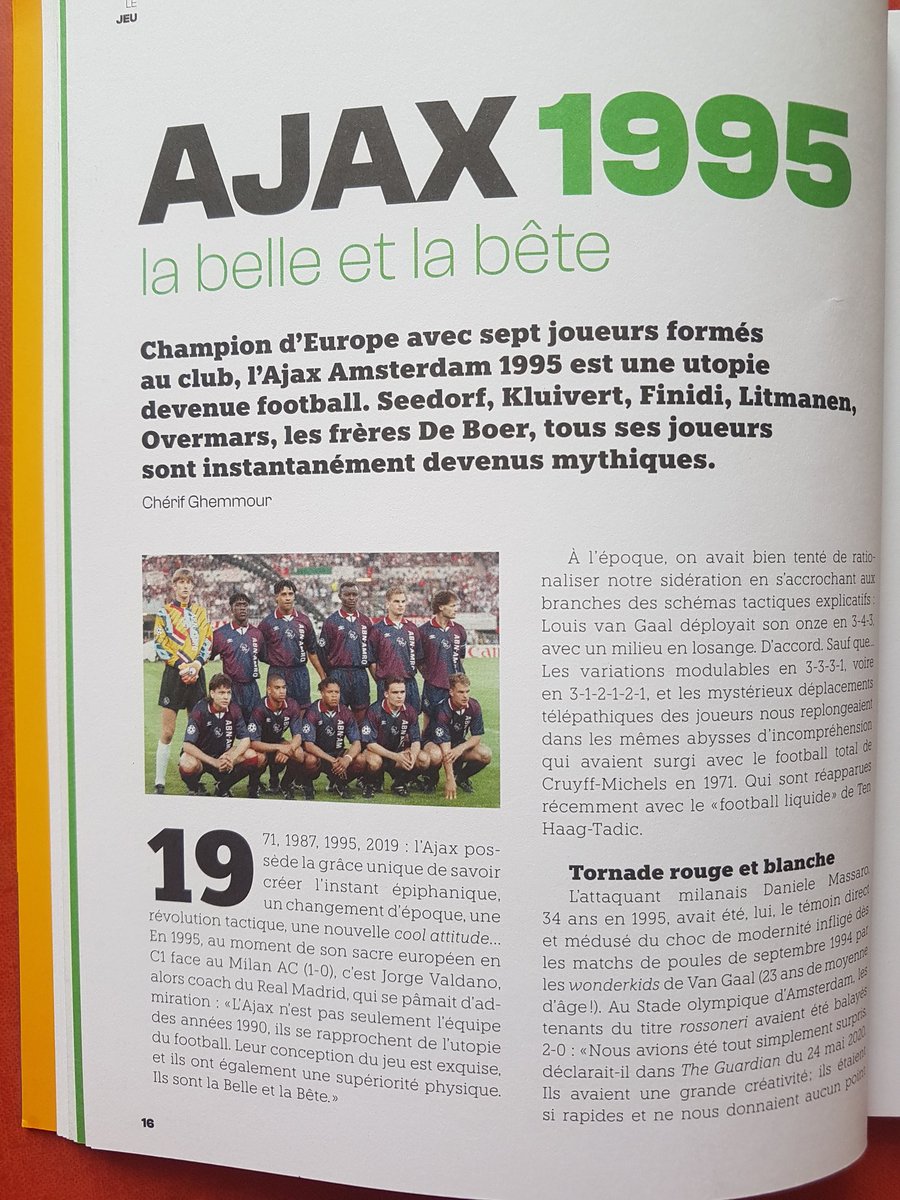 Chérif Ghemmour (@cghemmour) on Twitter photo <a href="/After_LaRevue/">Les Dossiers de l'After 📚</a> <a href="/AfterRMC/">After Foot RMC</a>
#Vendredilecture
Le foot, c'était mieux avant ?
Non.
Et le foot avec l'Ajax 1995, c'était mieux avant ?
Oui. Absolument.
Les "Dossiers de l'After Foot la Revue" vient de sortir. <a href="/After_LaRevue/">Les Dossiers de l'After 📚</a> <a href="/AfterRMC/">After Foot RMC</a>
#Vendredilecture
Le foot, c'était mieux avant ?
Non.
Et le foot avec l'Ajax 1995, c'était mieux avant ?
Oui. Absolument.
Les "Dossiers de l'After Foot la Revue" vient de sortir.