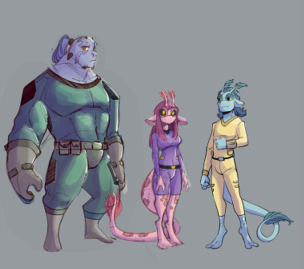 ParapsychComic's tweet image. Hello world!
Do you like Sci-Fi? What about fish and lizard themed space Sci-Fi? What about Retro-future style Sci-Fi? If any of these are in your wheelhouse, keep an eye on this account.
Want a peek? Here you go!
Art by: @jamilsart
Colours by: instagram.com/zoso97/?hl=it