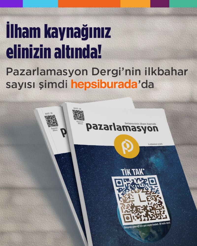 Pazarlamasyon Dergi’nin İlkbahar sayısı şimdi <a href="/hepsiburada/">Hepsiburada</a>!

🛒 pazarlamasyon.com, Getir ve Hepsiburada’dan basılı olarak,
📱 Pazarlamasyon.com ve Türk Telekom e-Dergi’den dijital olarak ulaşabilirsiniz.

#PazarlamasyonDergi