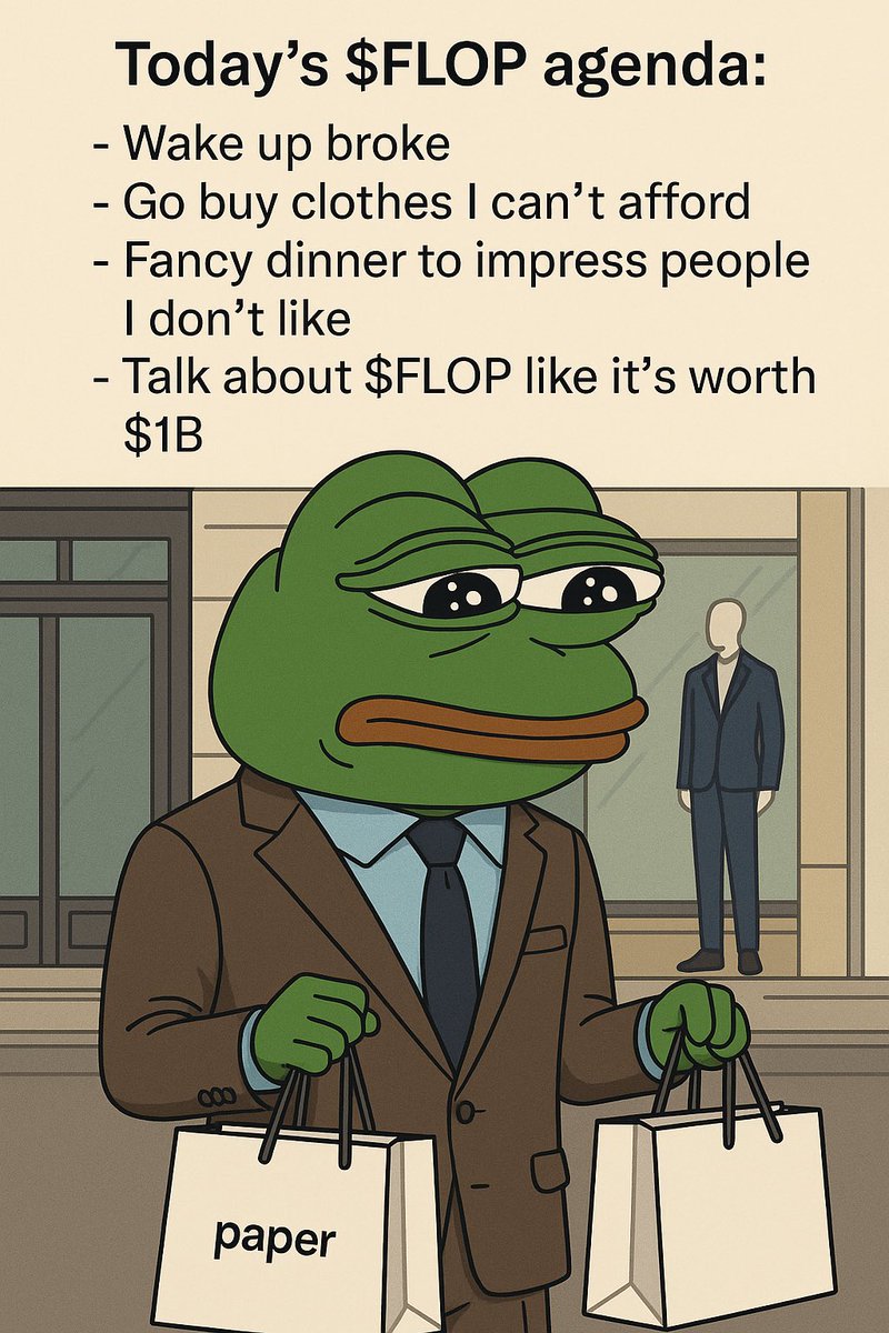 FlopGangCoin's tweet photo. •#FlopCoin
•#FlopArmy
•#MemeCoin
•#CryptoTwitter
•#WAGMI
•#DegensOnly
•#PreLaunch
•#CryptoCommunity
•#FromFlopToTop
•#DripForTheDip
•#BuyTheHype
•#FakeItTillWeMoon
•#FlopLife
•#SoonNotYet https://t.co/EJkm8zJs8P