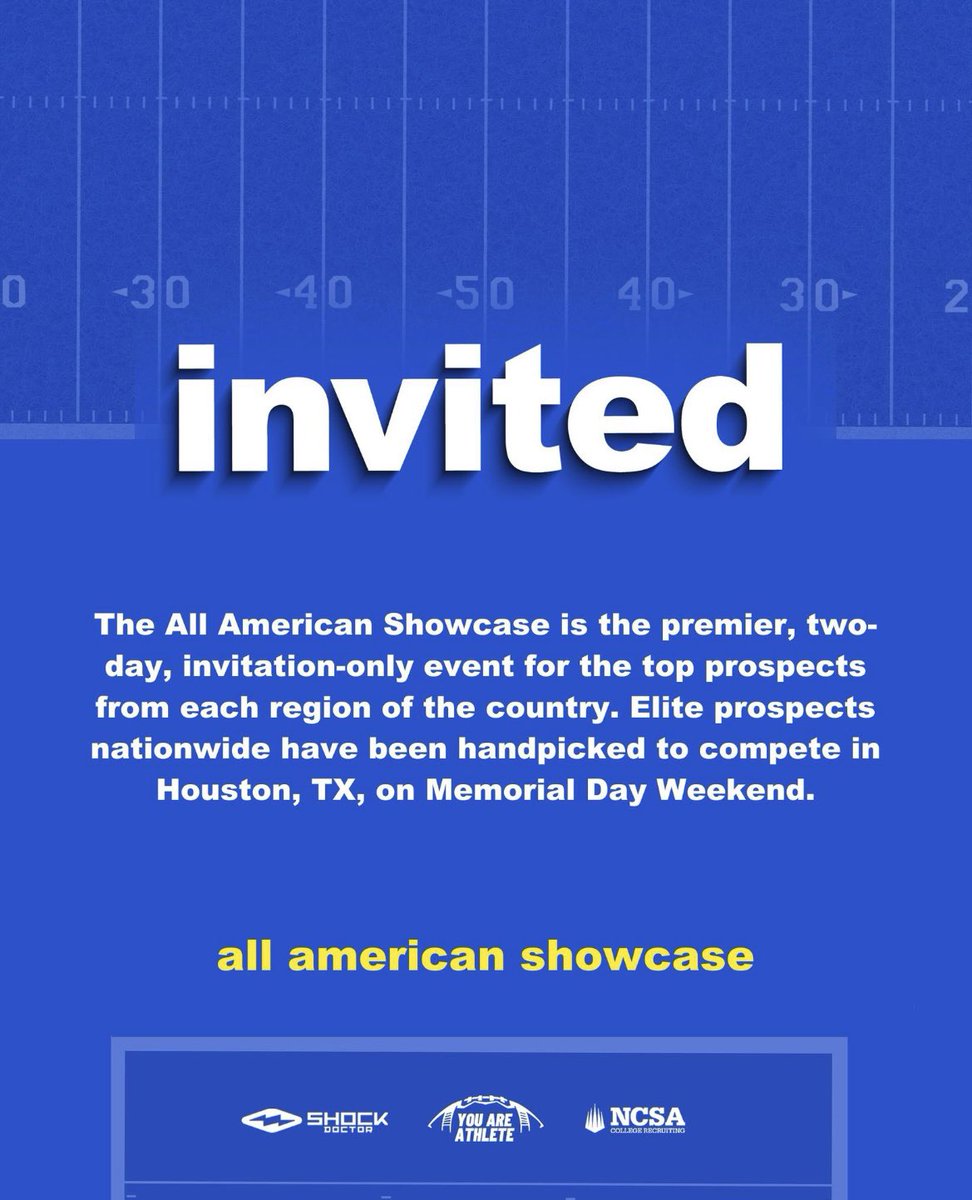 Ben Ebeke π¨π² (@benebeke) on Twitter photo Thank you <a href="/youareathlete/">You Are Athlete</a> for the All American showcase invite!!, Iβm very excited and ready to compete!!
<a href="/coachpspeed/">Coachpspeed</a> <a href="/PrepRedzoneTX/">Prep Redzone Texas</a>
<a href="/Marchen44/">On Da Marc Sportsπ</a> Thank you <a href="/youareathlete/">You Are Athlete</a> for the All American showcase invite!!, Iβm very excited and ready to compete!!
<a href="/coachpspeed/">Coachpspeed</a> <a href="/PrepRedzoneTX/">Prep Redzone Texas</a>
<a href="/Marchen44/">On Da Marc Sportsπ</a>