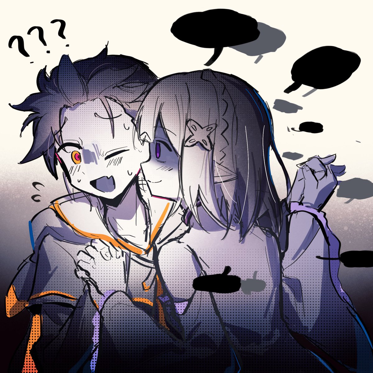 Tureluck's tweet photo. #リゼロ #rezero
傲慢昴X强欲莉娅
请以圣域昴的语气大声喊“艾米莉亚怎么可能喜欢我啊！！！” https://t.co/kTaJTWuDCC
