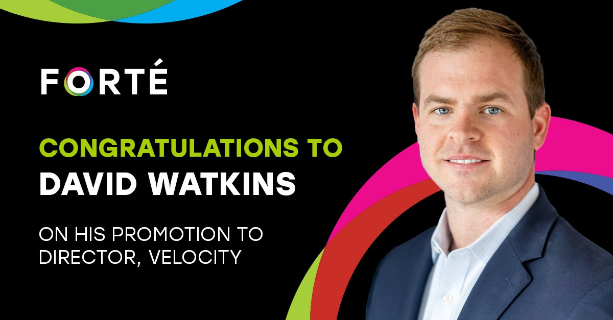 Congratulations to David Watkins on his promotion to Director of Velocity at FORTÉ. From order to installation - meeting rooms in about 10 days. #FORTÉ #Velocity